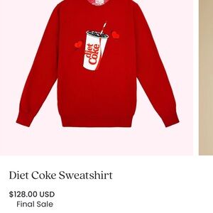 Stoney Clover Lane Diet Coke sweatshirt size S/M